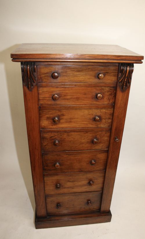 Late 19th Century Walnut Wellington Chest