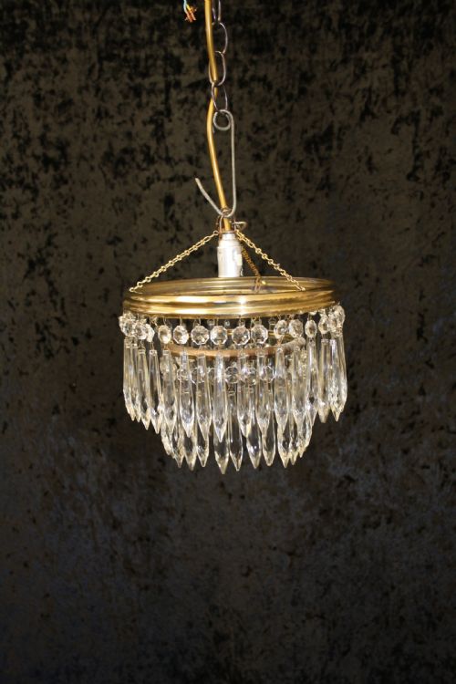 Early 20th Century Two Tear Spike Chandelier