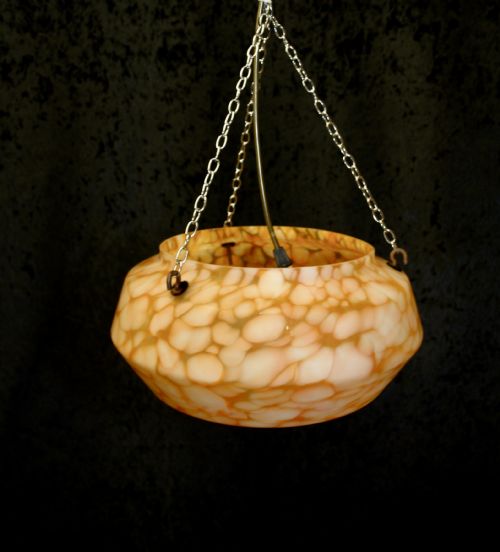 Art Deco Glass Pendant Light