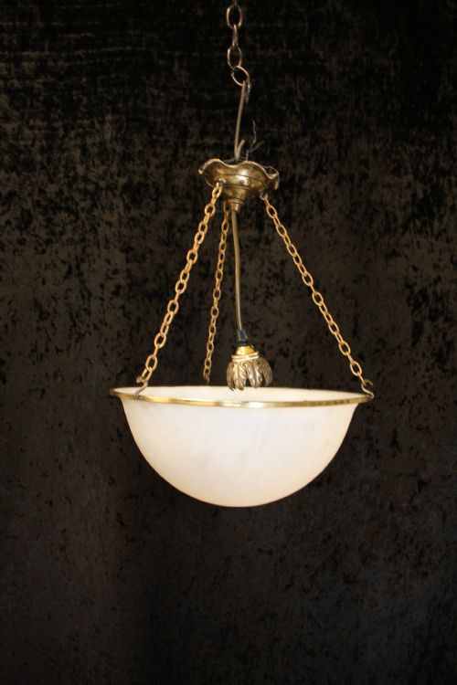 Early 20th Century Glass Chandelier
