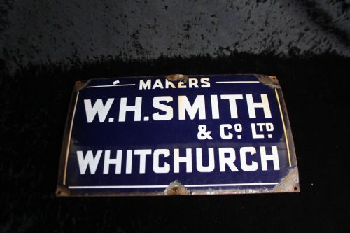 Steel Enamel Sign Whitchurch