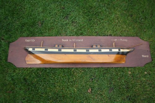 First Half of the 20th Century Half Hull Boat Wall Hanging