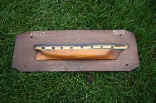 First Half of the 20th Century Half Hull Boat Wall Hanging
