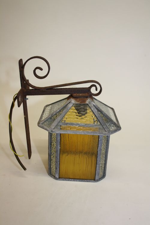 Early 20th Century Leaded Porch Light