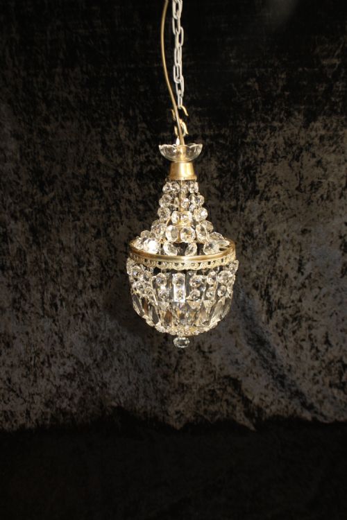 Early 20th Century Small Bag Chandelier