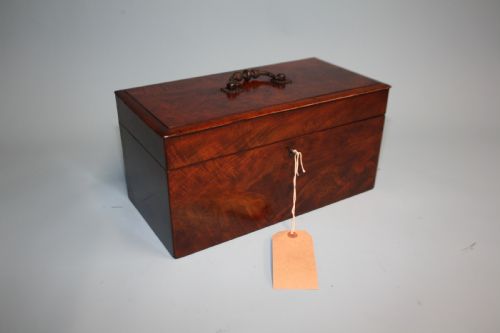 
Late 19th Century Flame Mahogany  Jewellery Box