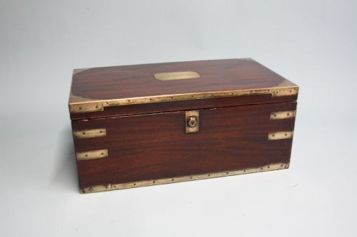 Georgian Brassbound Mahogany Writing Slope