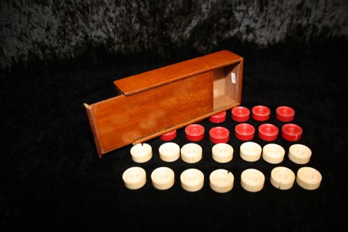 Late 19th Century Bone Drafts Set