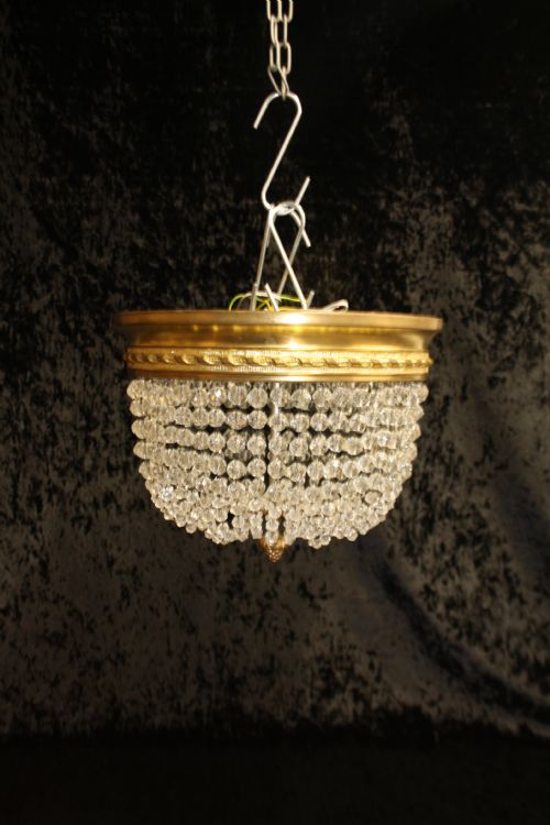 Early 20th Century French Bag Chandelier