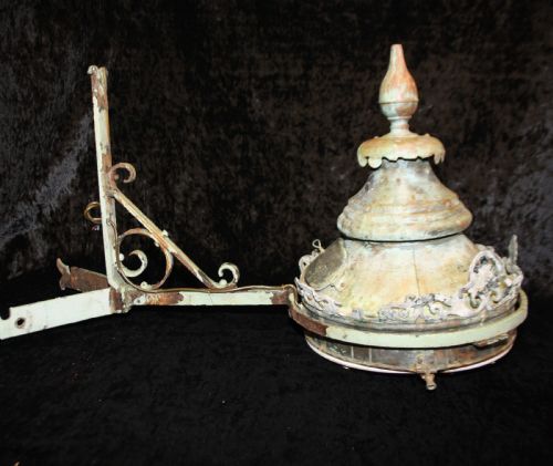 Large Victorian Outside Light in Green