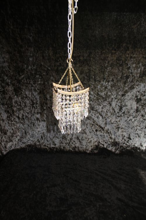 Early 20th Century Small Square Chandelier.