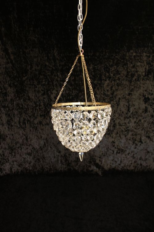 Early 20th Century Large Bag Chandelier