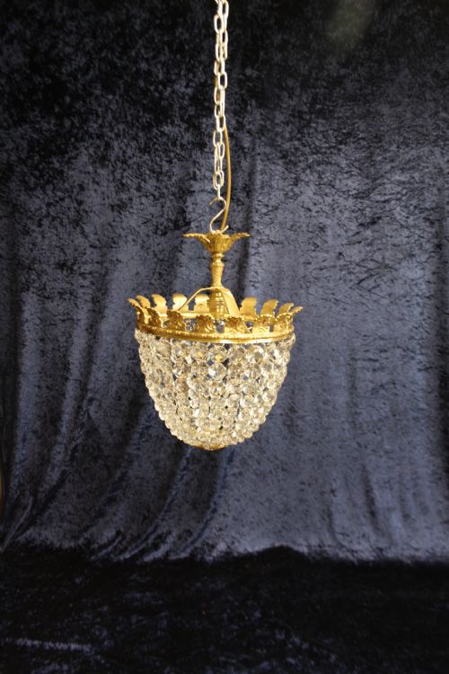 Early 20th Century Bag Chandelier