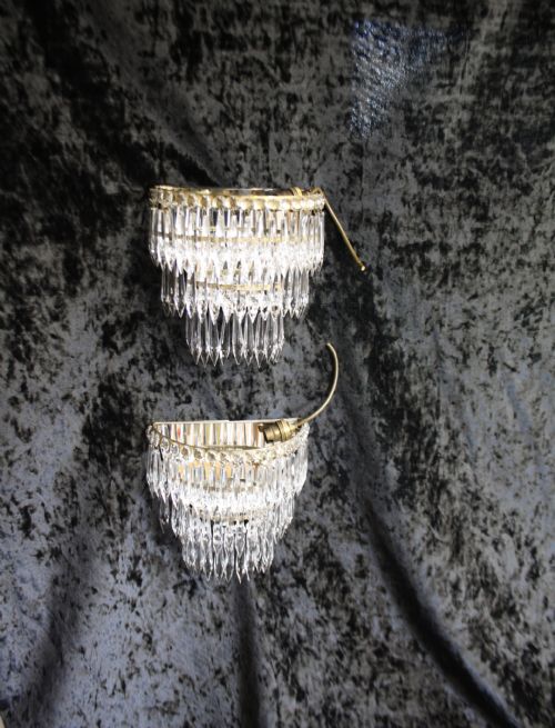 Early 20th Century Pair of Spike Wall Lights