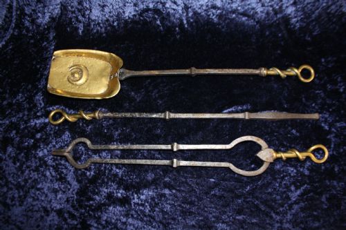 Set of Arts and Crafts Fire Tools