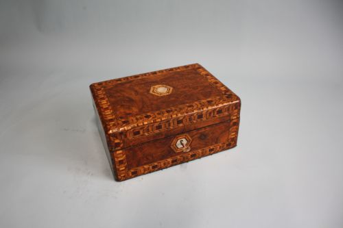 Tunbridge Ware Jewellery Box in Walnut