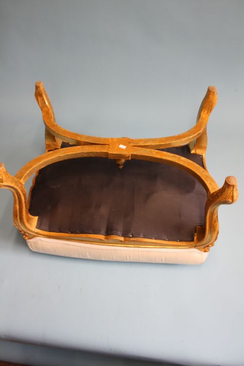 MID 19TH CENTURY GILT STOOL - ADDITIONAL PHOTO 2