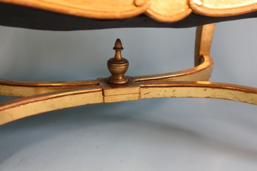MID 19TH CENTURY GILT STOOL - ADDITIONAL PHOTO 4
