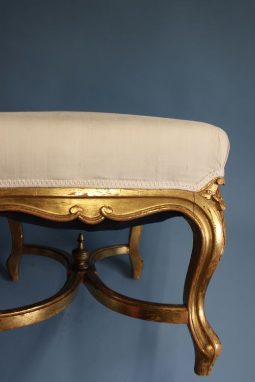 MID 19TH CENTURY GILT STOOL - ADDITIONAL PHOTO 7