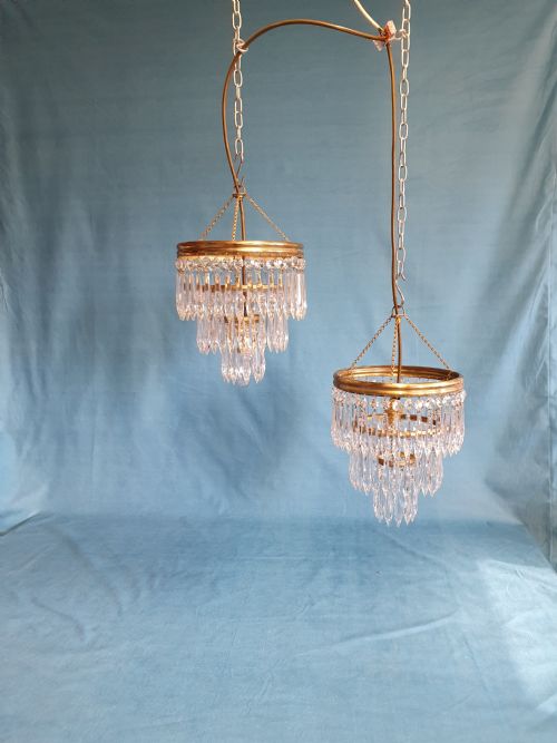 Pair of Early 20th Century Spike Chandeliers
