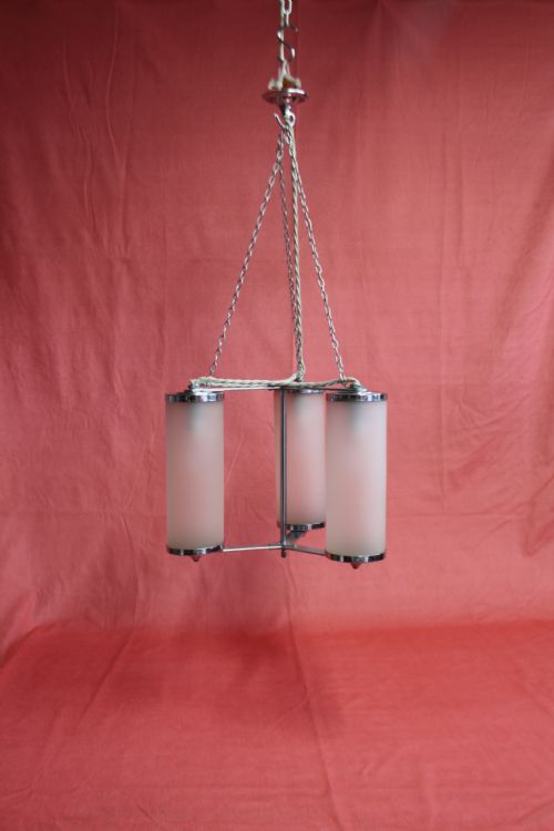 Chrome Art Deco Light