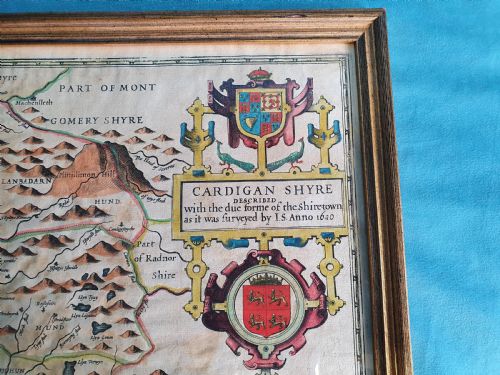 MAP OF CARDIGANSHIRE DATED 1610 - ADDITIONAL PHOTO 4