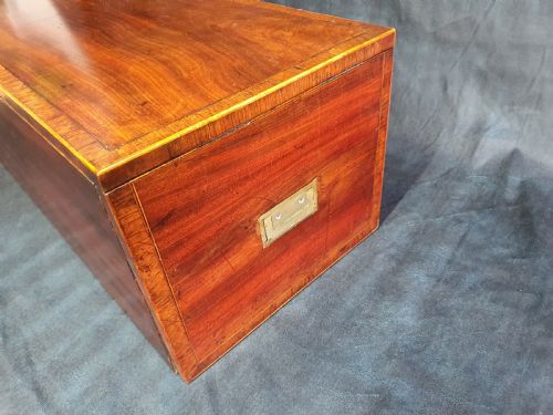 GEORGE III WRITING SLOPE UNUSUAL FORM AND SECRET DRAWERS - ADDITIONAL PHOTO 6