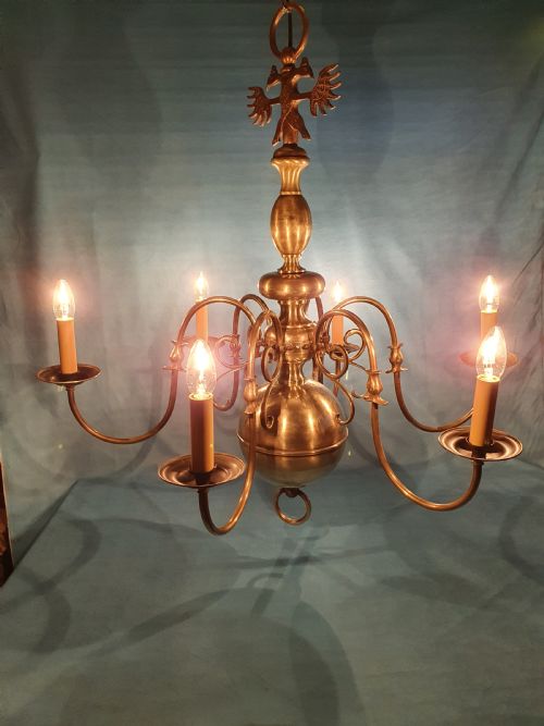 MEDIUM SIZED DUTCH STYLE CHANDELIER - ADDITIONAL PHOTO 1