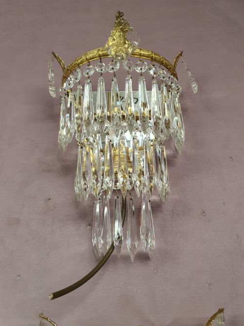 EARLY 20TH CENTURY PAIR OF SPIKE WALL LIGHTS - ADDITIONAL PHOTO 4