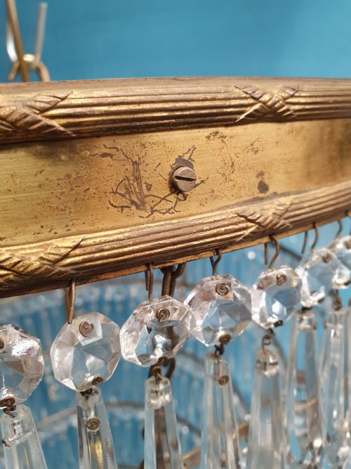 LARGE STUNNING SEVEN TIER SPIKE WATERFALL CHANDELIER - ADDITIONAL PHOTO 7