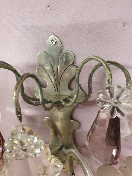 PAIR OF EARLY 20TH CENTURY NICKEL SILVER WALL LIGHTS - ADDITIONAL PHOTO 4