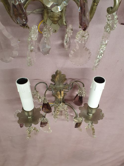 PAIR OF EARLY 20TH CENTURY NICKEL SILVER WALL LIGHTS - ADDITIONAL PHOTO 6