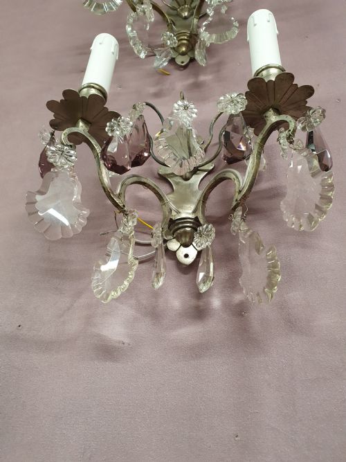 PAIR OF EARLY 20TH CENTURY NICKEL SILVER WALL LIGHTS - ADDITIONAL PHOTO 7