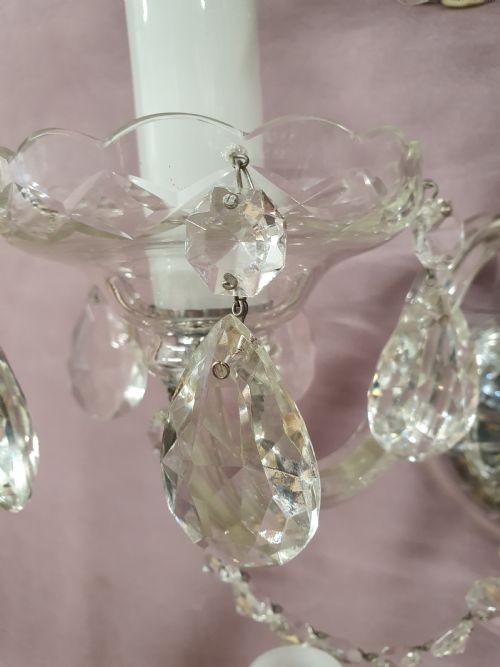 THREE EARLY 20TH CENTURY WALL LIGHTS IN GLASS - ADDITIONAL PHOTO 2