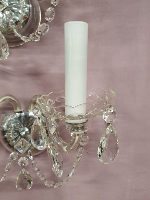 THREE EARLY 20TH CENTURY WALL LIGHTS IN GLASS - ADDITIONAL PHOTO 4