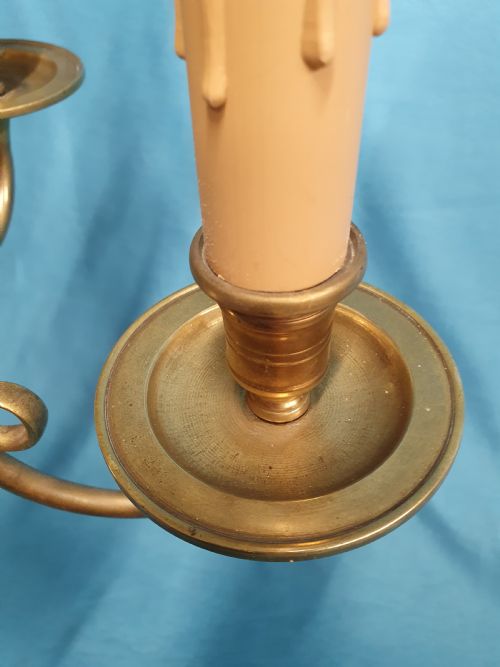 EARLY 20TH CENTURY SUPER QUALITY DUTCH STYLE CHANDELIER IN BRASS - ADDITIONAL PHOTO 3