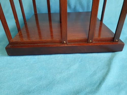 AN EDWARDIAN REVOLVING DESKTOP BOOK CASE - ADDITIONAL PHOTO 6