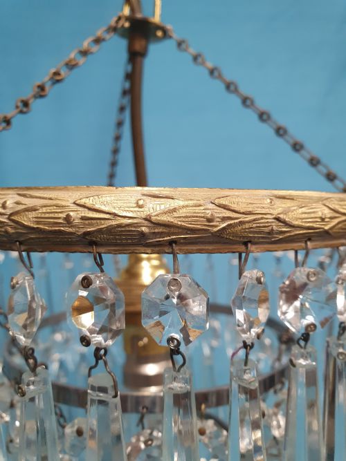 EARLY 20TH CENTURY PAIR OF SPIKE CHANDELIERS - ADDITIONAL PHOTO 7