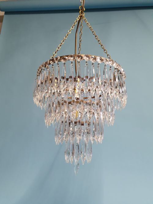 EARLY 20TH CENTURY SPIKE CHANDELIER - ADDITIONAL PHOTO 5