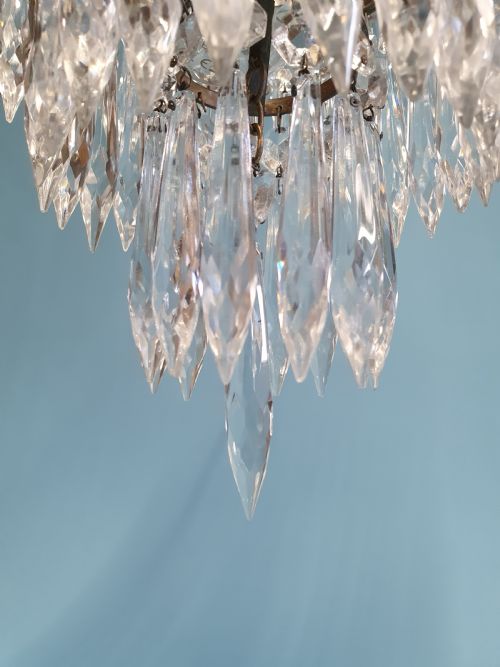EARLY 20TH CENTURY SPIKE CHANDELIER - ADDITIONAL PHOTO 6