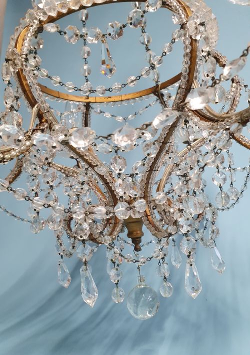 TALL CHANDELIER WITH BEAD DECORATION - ADDITIONAL PHOTO 3