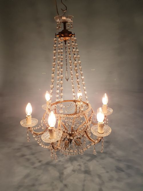 TALL CHANDELIER WITH BEAD DECORATION - ADDITIONAL PHOTO 4