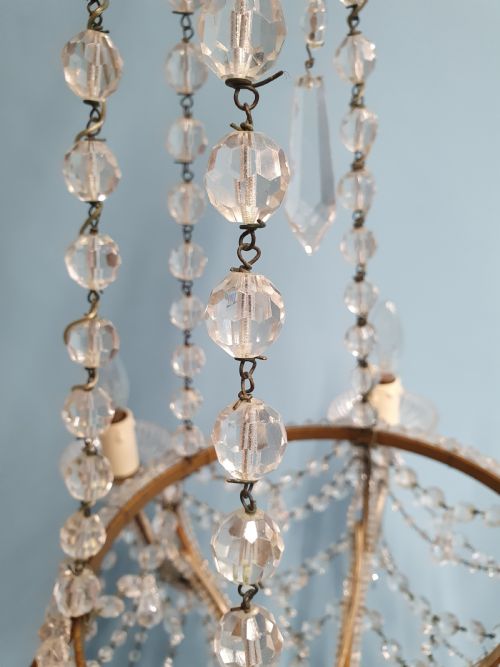 TALL CHANDELIER WITH BEAD DECORATION - ADDITIONAL PHOTO 5