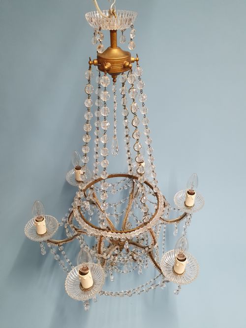 TALL CHANDELIER WITH BEAD DECORATION - ADDITIONAL PHOTO 8