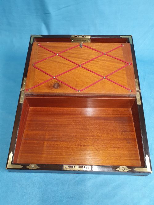 19THCENTURY YEW WOOD WRITING SLOPE - ADDITIONAL PHOTO 8