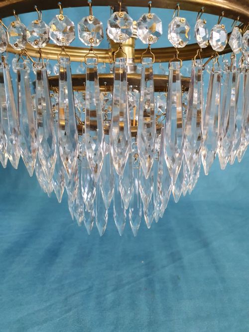 PAIR OF EARLY 20TH 10 CENTURY SPIKE CHANDELIERS - ADDITIONAL PHOTO 3