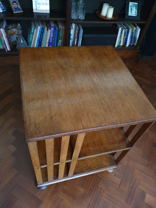 REALLY NICE BLONDE OAK FREESTANDING BOOKCASE - ADDITIONAL PHOTO 2