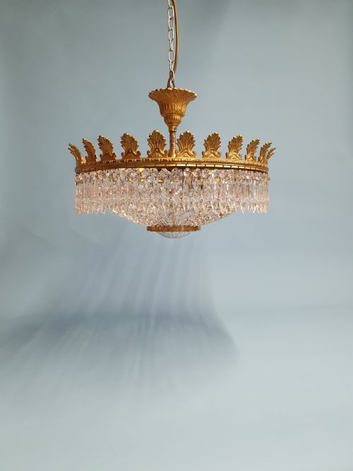 early 20th century large bag chandelier - CATEGORY: ANTIQUE LIGHTING - DATED 1930