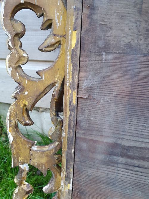 19THCENTURY GILT MIRROR IN CARVED WOOD - ADDITIONAL PHOTO 2