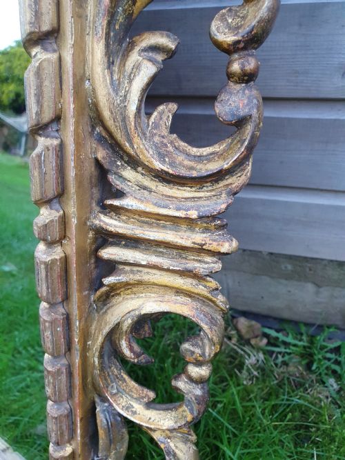 19THCENTURY GILT MIRROR IN CARVED WOOD - ADDITIONAL PHOTO 6